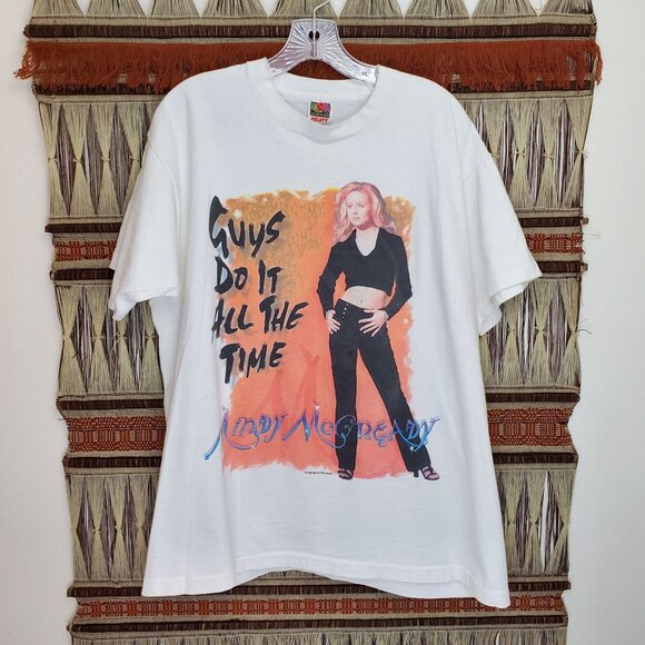 Mindy McCready vintage 90's single stitch Guys Do It All The Time promo tee - Picture 12 of 12